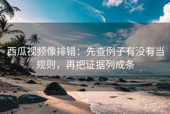 西瓜视频像排错：先查例子有没有当规则，再把证据列成条