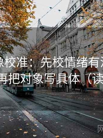 韩漫屋像校准：先校情绪有没有顶替证据，再把对象写具体（读完更稳）