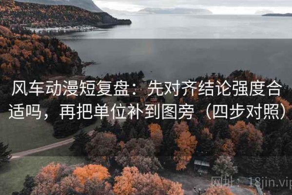 风车动漫短复盘：先对齐结论强度合适吗，再把单位补到图旁（四步对照）